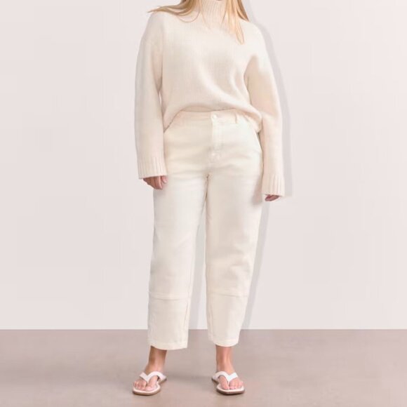 Everlane The Utility Barrel Pant in Bone - Size 14 - Picture 10 of 12